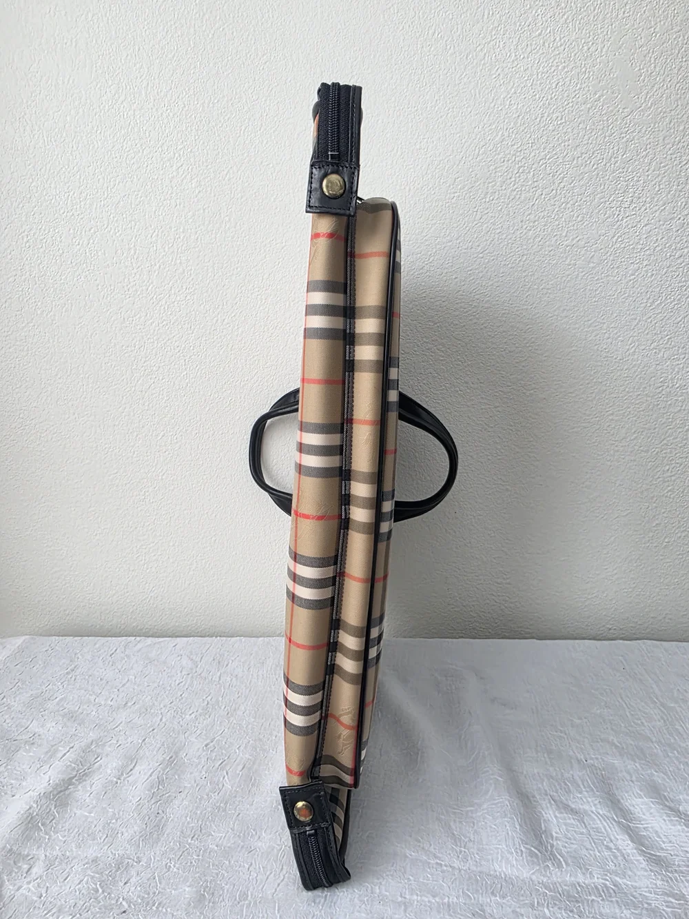 Auth Burberry Nova Check Garment Travel Bag
